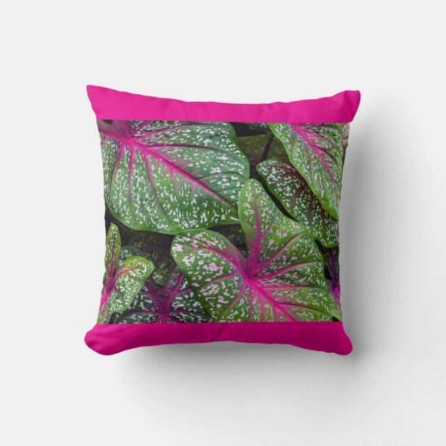 leafs  throw pillow (Front)