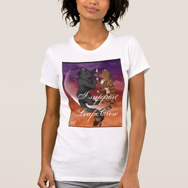 LeafxCrow, I support LeafxCrow T-Shirt (Front)