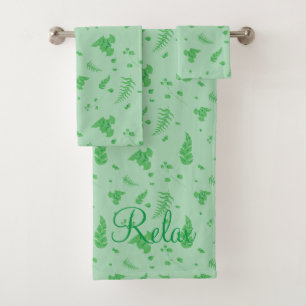 Leafy Bath Towel Set