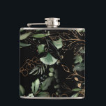 Leafy Botanical Eucalyptus Modern Greenery Branch Hip Flask<br><div class="desc">Leafy Botanical Eucalyptus Modern Greenery Branch Groomsmen Flask. This will be part of suite.

#pampasgrass
#junglewedding
#jungleinvitation
#coralwedding
#weddingmenu
#desertwedding
#lasvegaswedding
#terracottawedding
#peachwedding
#pampasweddingmenu
#pampas
#terracotta
#coral
#peach
#naturalwedding
#driedgrass
#driedpampas
#wabisabiwedding
#naturewedding</div>