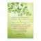 Leafy Branch Camping or Nature Wedding Invitation