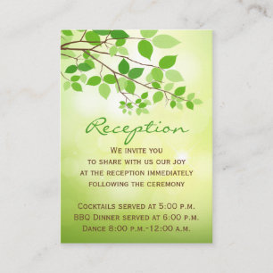 Leafy Branches Camping/Nature Enclosure Card