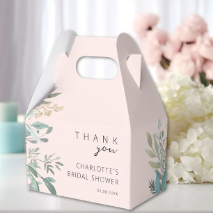 Leafy Bridal Shower Favor Box