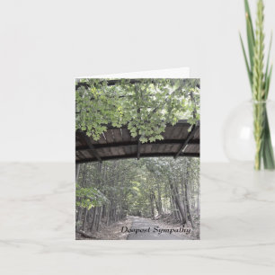 Leafy Bridge Sympathy Card