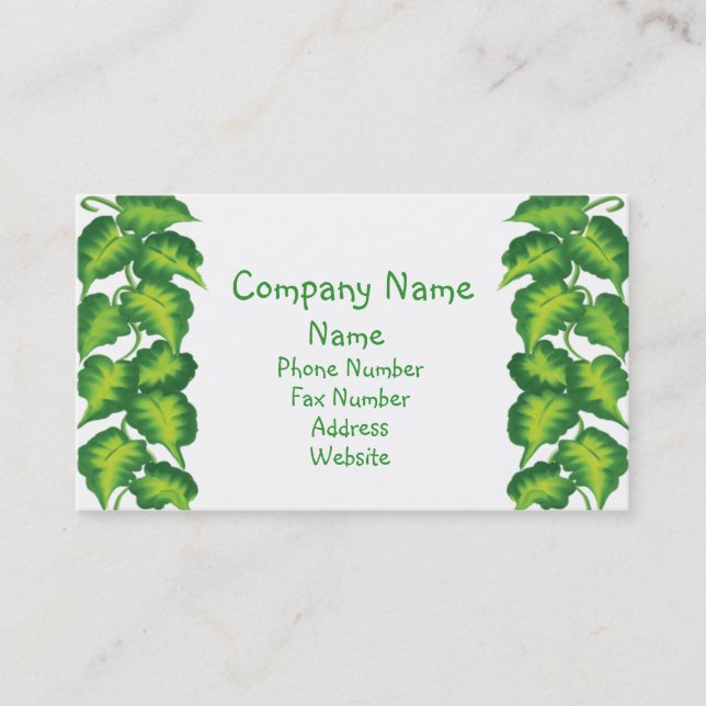Leafy Business Card (Front)