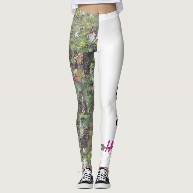 Leafy Camo Leggings (Front)