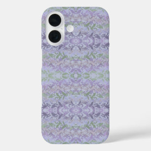 Leafy Creeping Vine Drawing Pattern With Pastels iPhone 16 Case