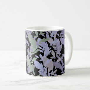 Leafy Creeping Vine Drawing Pattern With Pastels Coffee Mug