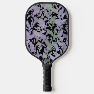 Leafy Creeping Vine Drawing Pattern With Pastels Pickleball Paddle