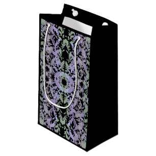 Leafy Creeping Vine Drawing Pattern With Pastels Small Gift Bag