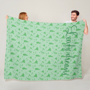 Leafy Fleece Blanket