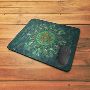Leafy floral square stick puzzle parameterization mouse pad