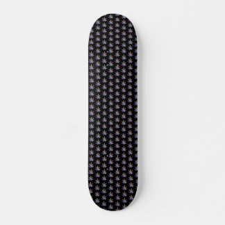 Leafy galaxy print skateboard