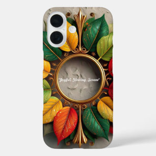 "Leafy Golden Twinkle" iPhone 16 Case