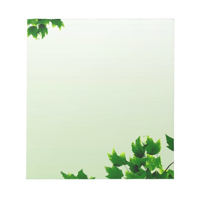 Leafy Green Notepad (Front)