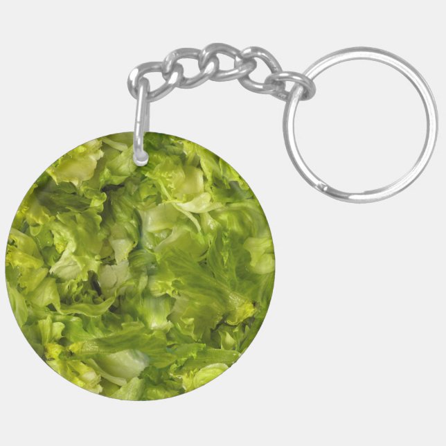 Leafy Green Salad Lettuce Keychain (Back Right)
