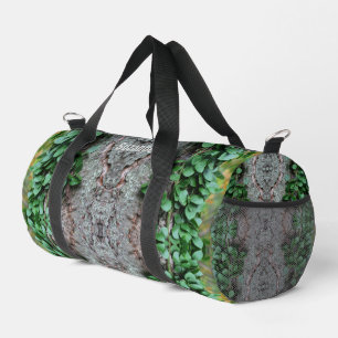Leafy Green Vine On Tree Mirror Abstract  Duffle Bag