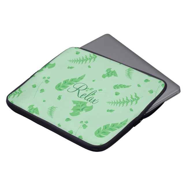Leafy Laptop Sleeve (Front Top)