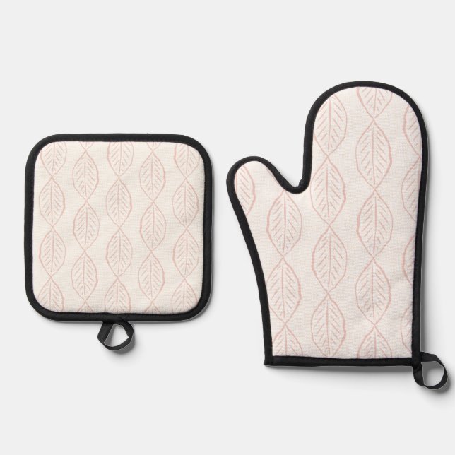 Leafy Lattice Oven Mitt & Pot Holder Set (Front)