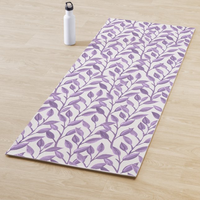 Leafy Lavender Vines | Tranquil Yoga Mat (In Situ)