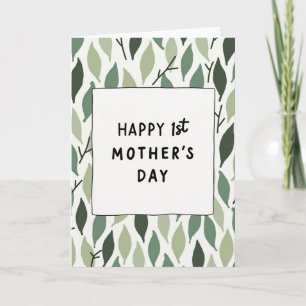 Leafy Mothers Day Message Card