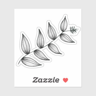 Leafy Plant | Botanical | Solomon's Plume Sticker