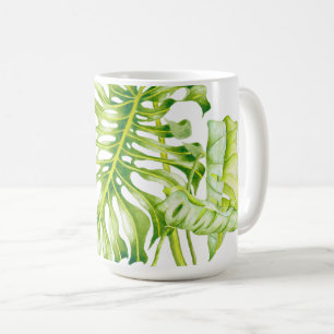 Leafy Sculptures on a Classic Mug