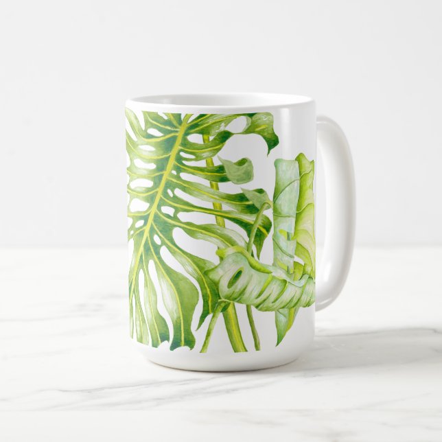 Leafy Sculptures on a Classic Mug (A) (Front Right)