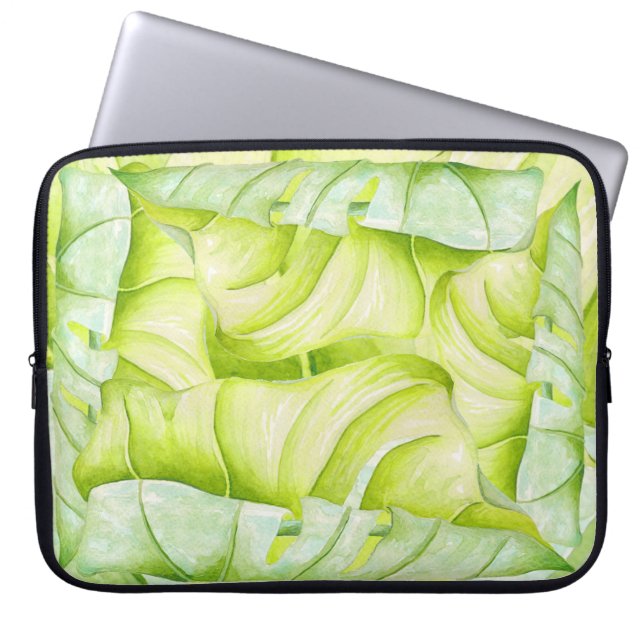 Leafy Sculptures on a Laptop Sleeve (1) (Front)