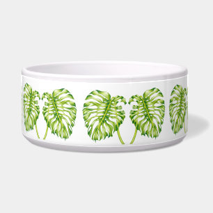 Leafy Sculptures on a Salad Bowl