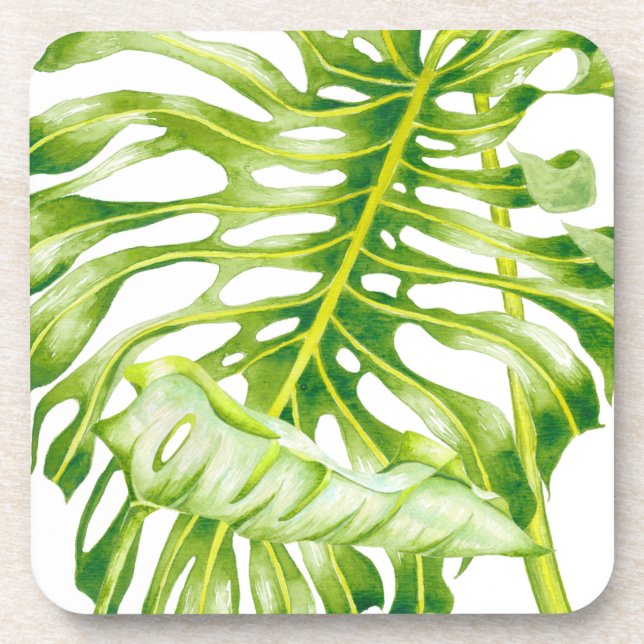 Leafy Sculptures on a Set of Coasters (2) (Front)