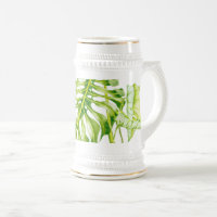 Leafy Sculptures on a Stein