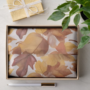 Leafy Shades Of Colour Pattern Design Tissue Paper