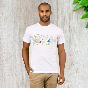 Leafy Staff Line Mens T-Shirt