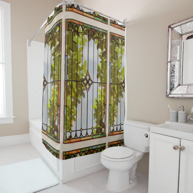 Leafy Stained Glass (In Situ)