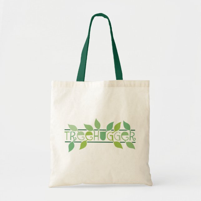 Leafy Treehugger Accent Tote Bag (Front)
