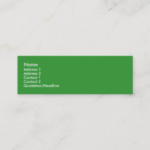 Leafy Treehugger Skinny Profile Cards