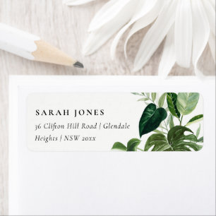 Leafy Tropical Palm Foliage Leafy Address