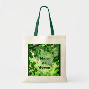Leafy Wedding Maid of Honour Tote Bag
