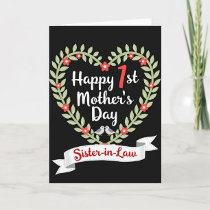 Leafy Wreath Sister In Law Card