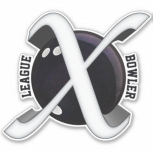 League Bowler, Bowling Ball with X graphics, Vinyl