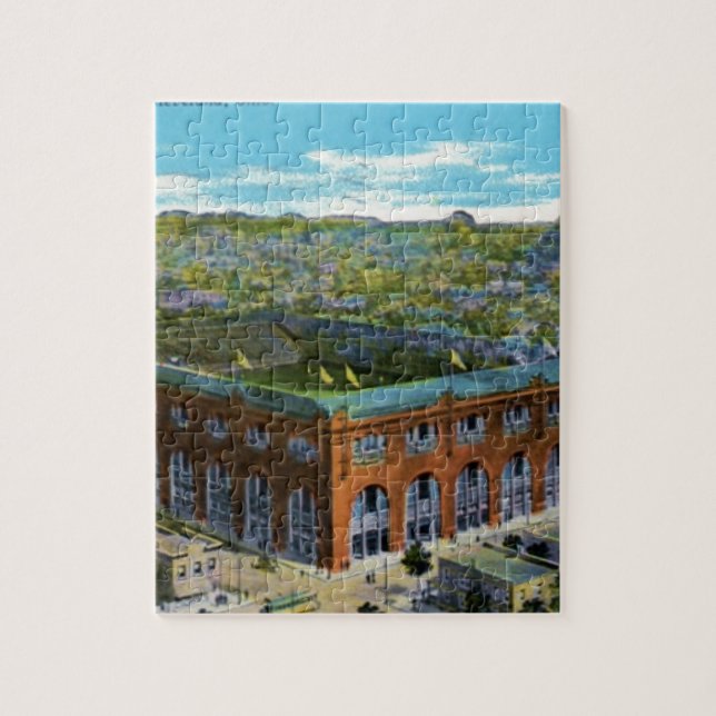 League Park Baseball Stadium Jigsaw Puzzle (Vertical)