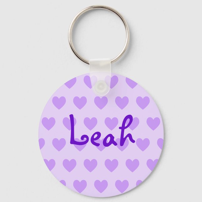 Leah in Purple Keychain (Front)
