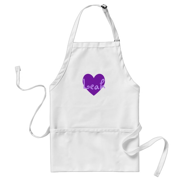 Leah in Purple Standard Apron (Front)