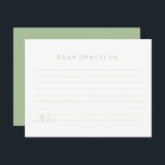 LEAH Pastel Children's Time Capsule Enclosure Card<br><div class="desc">This baby shower and children's birthday time capsule card features handwritten fonts and a modern minimalist design paired with a handwritten font and a modern minimalist design with a vibrant pastel green and white colour combination. Colours are editable! Click the 'click to customize further' option to change the colours to...</div>