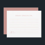 LEAH Pastel Children's Time Capsule Enclosure Card<br><div class="desc">This baby shower and children's birthday time capsule card features handwritten fonts and a modern minimalist design paired with a handwritten font and a modern minimalist design with a vibrant pastel pink and white colour combination. Colours are editable! Click the 'click to customize further' option to change the colours to...</div>