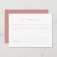 LEAH Pastel Children's Time Capsule Enclosure Card