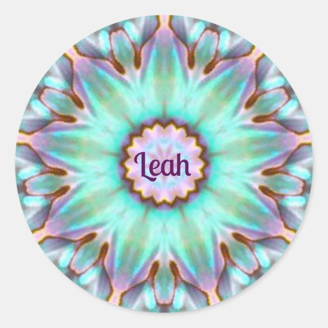 LEAH ~ Sticker Paua Shell personnalisé ~ (Devant)