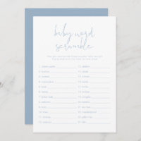 LEAH Vibrant Pastel Blue Baby Word Scramble Game