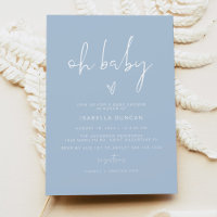 LEAH Vibrant Pastel Blue Boy Oh Baby Baby Shower